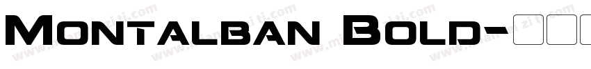 Montalban Bold字体转换